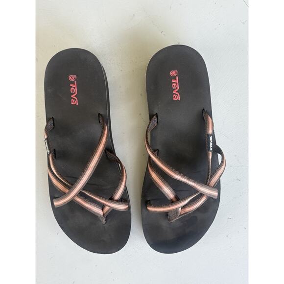 Teva Women's Olowahu Flip-Flop Sandals Size 11 Pink - Picture 4 of 8